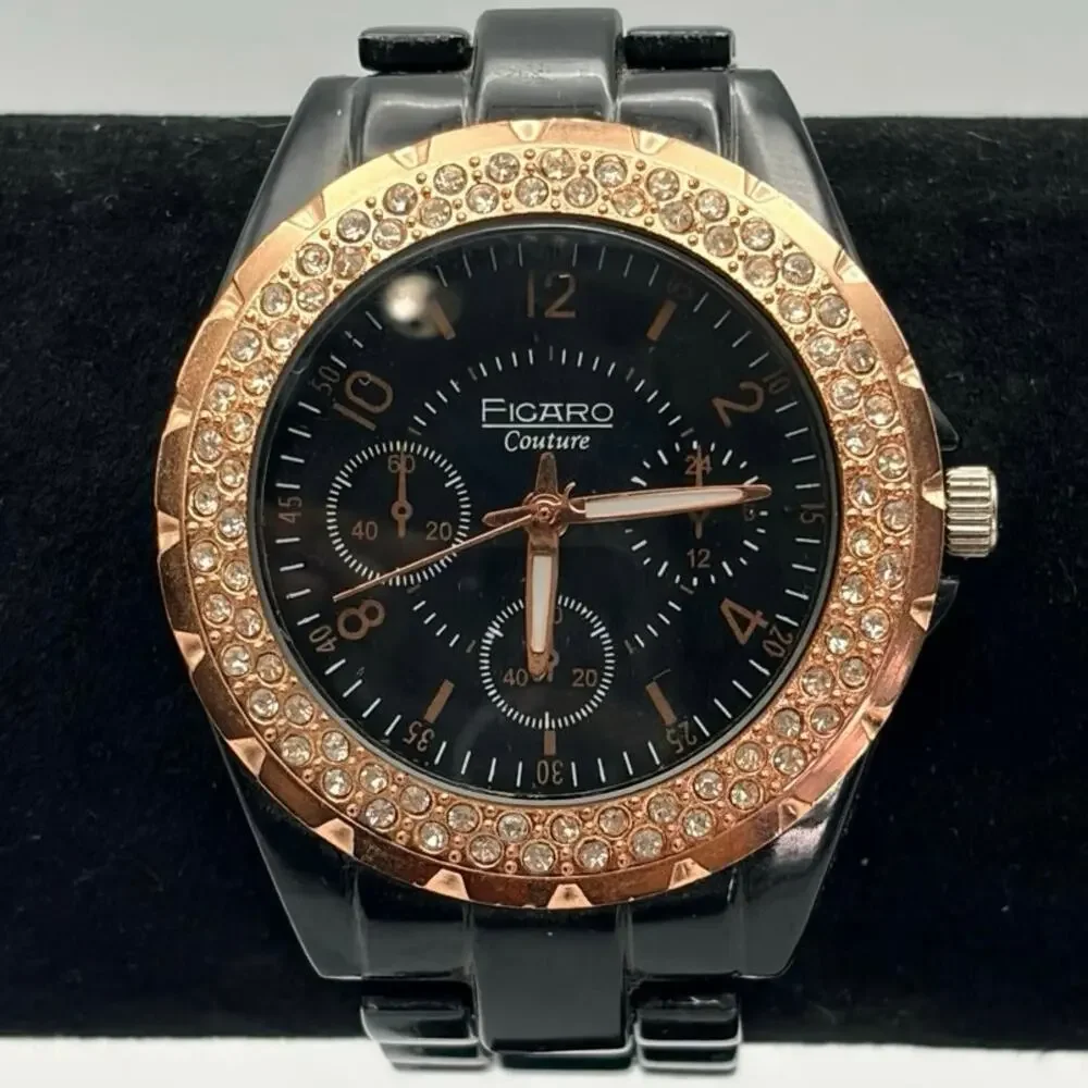 Gold & Black Figaro Men’s Watch